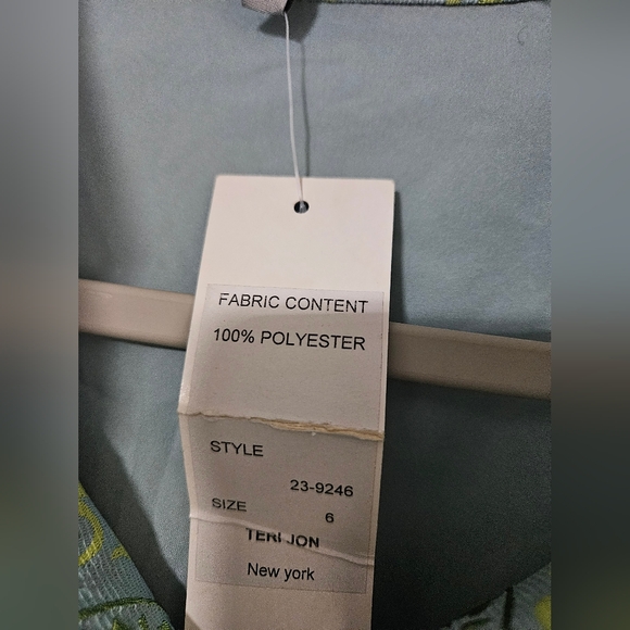 Nwt Teri Jon by Rickie Freeman Metallic Jacquard Shirtdress - Picture 4 of 7